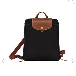 Longchamp black backpack